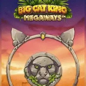 Big Cat King Megaways game by Blueprint Gaming – logo hosted on SpinsofGlory Casino