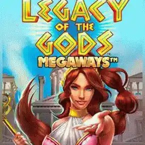 Official Megaways logo: Legacy of Gods Megaways by Blueprint Gaming at SpinsofGlory Casino