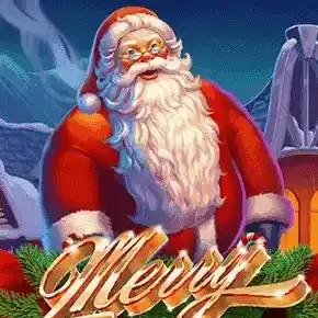 Merry Megaways casino game by Iron Dog Studio – featured logo at SpinsofGlory Casino